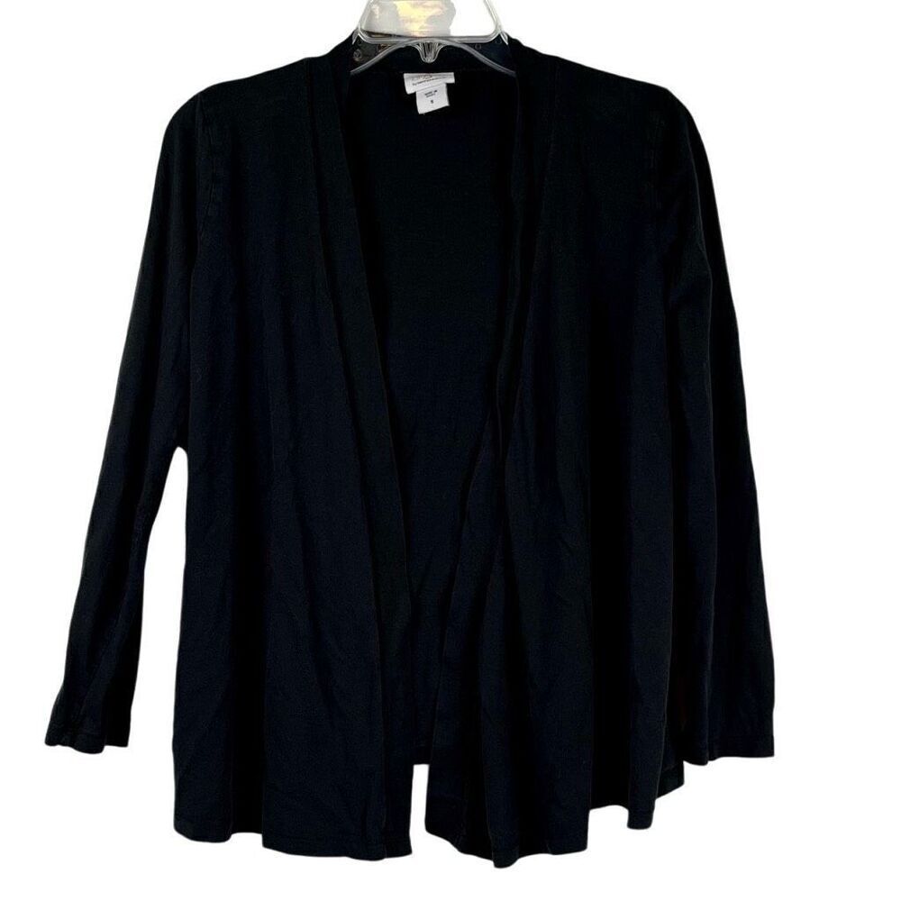 Oh Baby By Motherhood Black Long Sleeve Open Front Cardigan Small